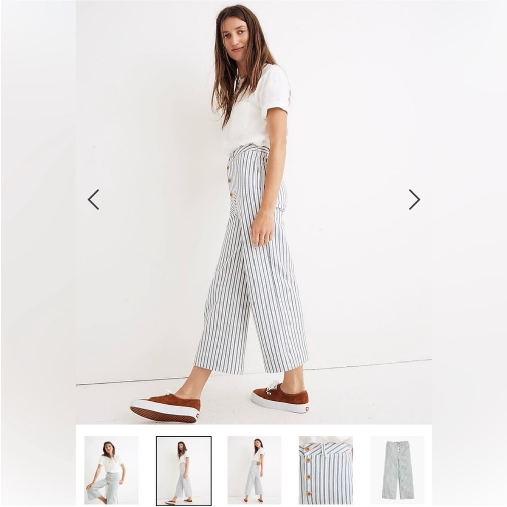 Striped Wide-Leg Jeans | Madewell